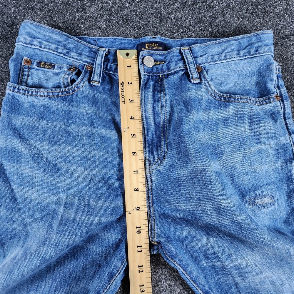 Polo Ralph Lauren The Sullivan Slim Distressed Denim Jeans Youth Boys Size 20 - Picture 10 of 12